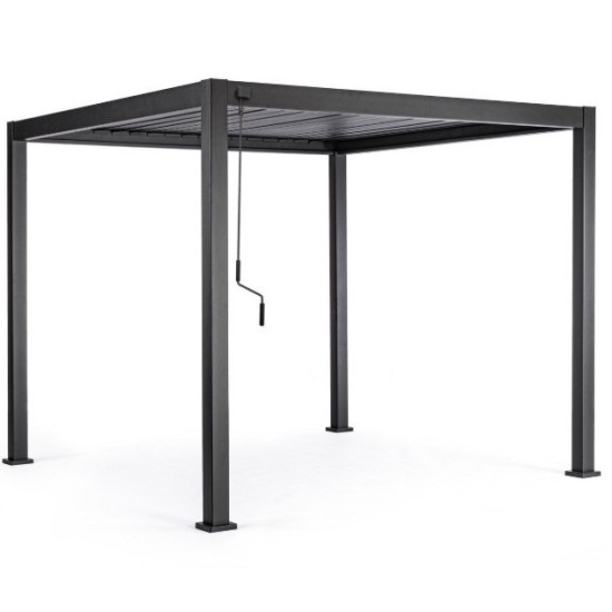 Pergola Bioclimatica Ocean Bizzotto 3x3 Antracite in Alluminio