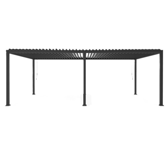 Pergola Bioclimatica Ocean Bizzotto 7.2x3.6 Antracite in Alluminio