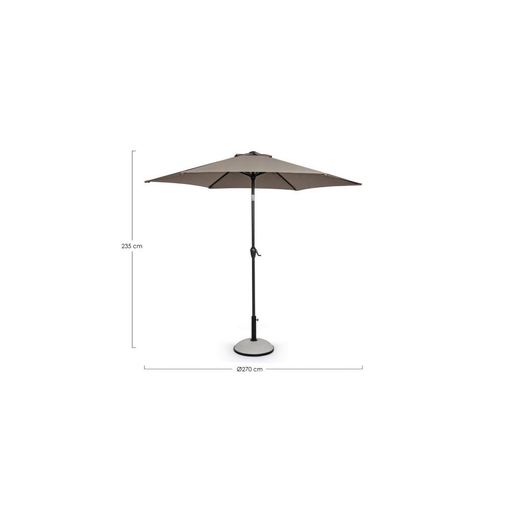 Ombrellone Kalife con Snodo 2,7 m Tortora| Da Giardino
