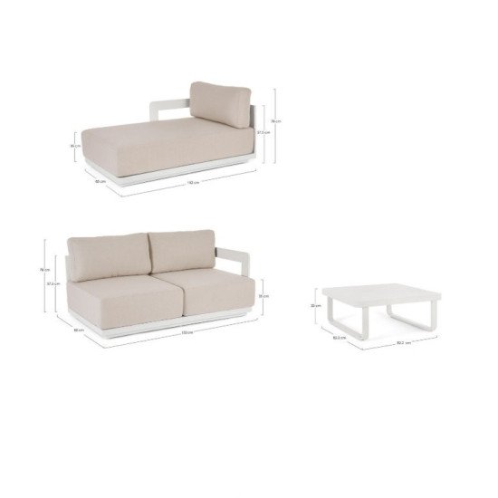 Salotto Lounge Mariel Vapor YK15 Bizzotto | Segantini Garden Center