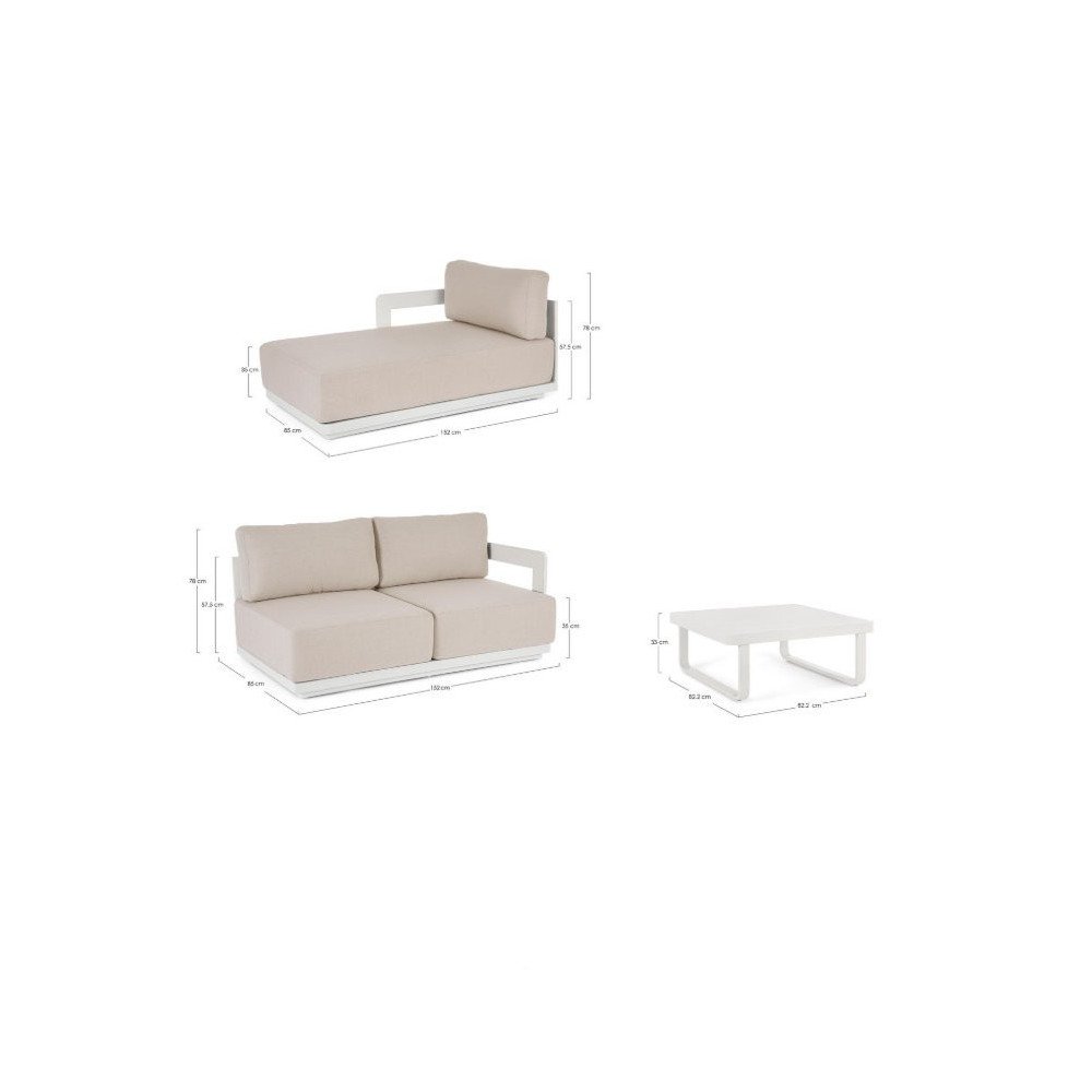 Salotto Lounge Mariel Vapor YK15 Bizzotto | Segantini Garden Center