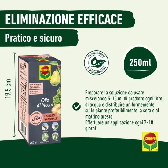 COMPO Olio di Neem Concentrato 250ml | Segantini Garden Center