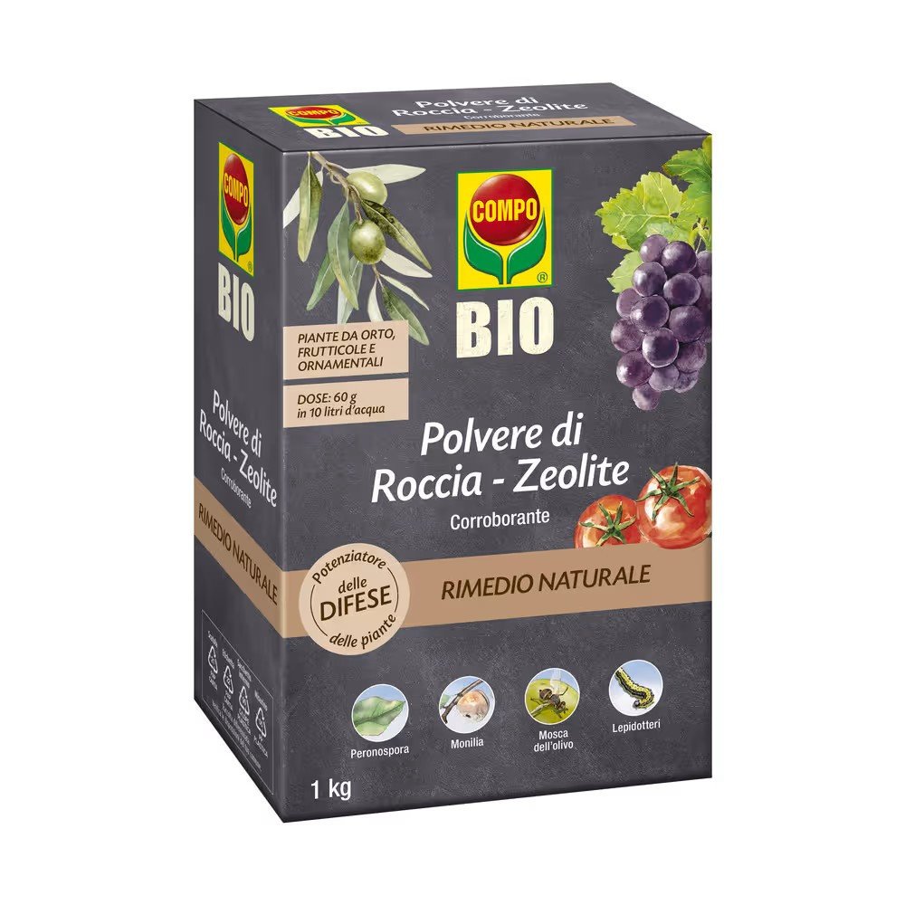 Compo bio zeolite, polvere di roccia