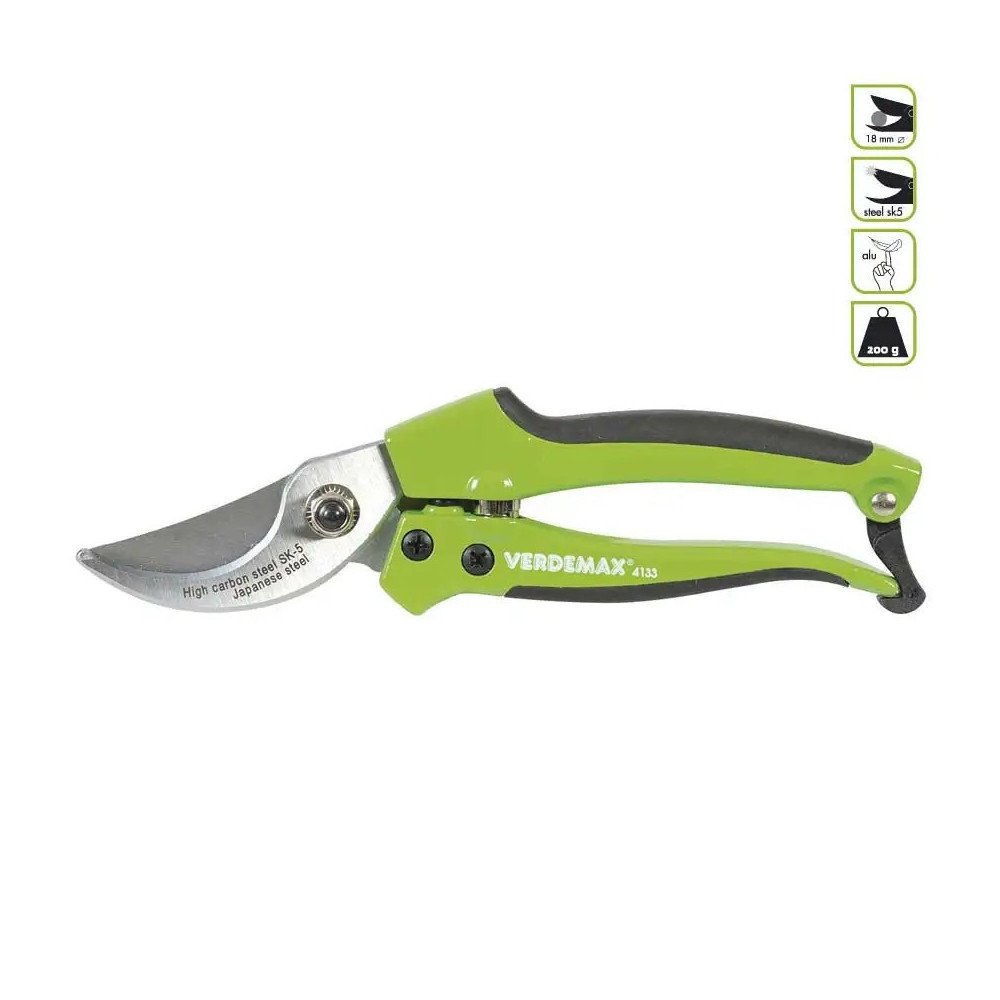 Forbice Giardino Verdemax By-Pass Acciaio SK5 | Segantini Garden