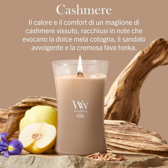 WoodWick Cashmere Candela Grande | Segantini
