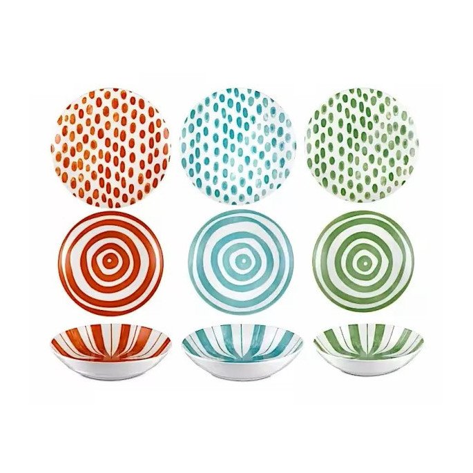 Servizio 18 Pezzi Kaleido La Porcellana Bianca online